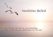 Herzliches Beileid - Faltkarte Herzliches Beileid - Faltkarte