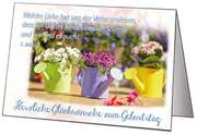 Faltkarten Geburtstag, 5 Stück Faltkarten Geburtstag, 5 Stück