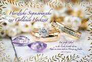 Faltkarte: Herzliche Segenswünsche zur Goldenen Hochzeit Faltkarte: Herzliche Segenswünsche zur Goldenen Hochzeit