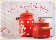Postkartenserie "Rote Kannen - Geburtstag" - 12 Stück Postkartenserie "Rote Kannen - Geburtstag" - 12 Stück