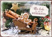 Postkartenserie "Weihnachtsschlitten" - 12 Stück Postkartenserie "Weihnachtsschlitten" - 12 Stück