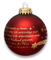 Christbaumkugel "Und der Engel sprach ..." Christbaumkugel "Und der Engel sprach ..."