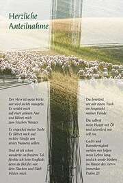 Psalm 23 - Faltkarte: Herzliche Anteilnahme - Trauer Faltkarte: Herzliche Anteilnahme - Trauer