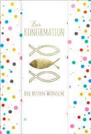 Faltkarte "Goldener Fisch" - Konfirmation Faltkarte "Goldener Fisch" - Konfirmation