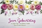 Faltkarte: Zum Geburtstag Faltkarte: Zum Geburtstag
