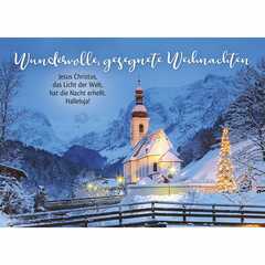 Postkarten: Wundervolle, gesegnete Weihnachten, 4 Stück