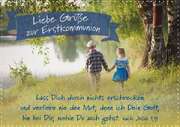 Faltkarte - Liebe Grüße zur Erstkommunion Faltkarte - Liebe Grüße zur Erstkommunion
