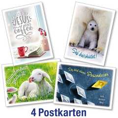 Postkartenserie: InMotion - gemischte Motive 4 Stk.