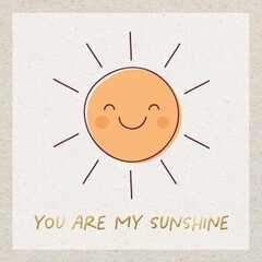 Faltkarte "You are my sunshine" Faltkarte "You are my sunshine"