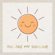 Faltkarte "You are my sunshine" Faltkarte "You are my sunshine"
