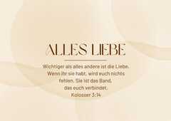 Postkarte "Alles Liebe" Postkarte "Alles Liebe"