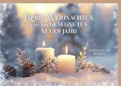 Faltkarte: Frohe Weihnachten und ein gesegnetes neues Jahr Faltkarte: Frohe Weihnachten und ein gesegnetes neues Jahr