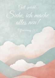 Jahreslosung 2026 - Postkarten "Wolken" 12 Stück Jahreslosung 2026 - Postkarten "Wolken" 12 Stück