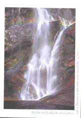 Postkarte "Wasserfall braun" - 5 Stück
