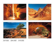 Postkartenserie Canyons, 12 Stück