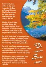Paul Gerhardt - Postkarten: Du meine Seele singe, 12 Stück Postkarten: Du meine Seele singe, 12 Stück