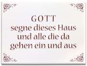 Keramikfliese "Gott segne ..." - ohne Rahmen Keramikfliese "Gott segne ..." - ohne Rahmen