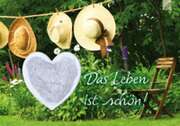 Teekarte Herz - "Das Leben ist schön!" Teekarte Herz - "Das Leben ist schön!"