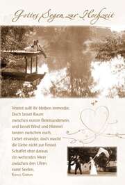 Faltkarte: Gottes Segen zur Hochzeit - Hochzeit Faltkarte: Gottes Segen zur Hochzeit - Hochzeit