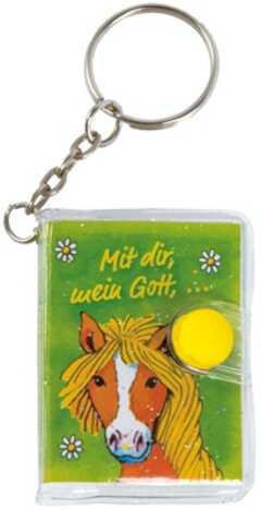 Schlüsselanhänger mini-Notizbuch "Mit dir, mein Gott"