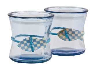 Teelichtglas-Set "Fisch"