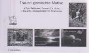 Faltkartenserie Trauer: Gemischte Motive, 4 Stück Faltkartenserie Trauer: Gemischte Motive, 4 Stück