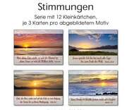 Kleinkärtchenserie Sonnenuntergang, 12 Stück Kleinkärtchenserie Sonnenuntergang, 12 Stück