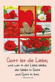 Faltkarte: Gott ist die Liebe - Geburtstag Faltkarte: Gott ist die Liebe - Geburtstag