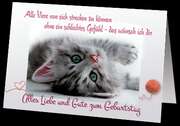 Faltkarten Geburtstag, 5 Stück Faltkarten Geburtstag, 5 Stück