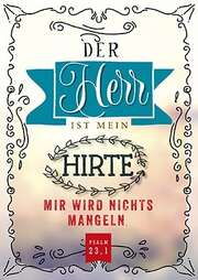 Postkarten: Der Herr ist mein Hirte, 12 Stück Postkarten: Der Herr ist mein Hirte, 12 Stück