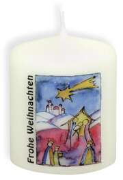 Weihnachtskerze "Frohe Weihnachten" Weihnachtskerze "Frohe Weihnachten"